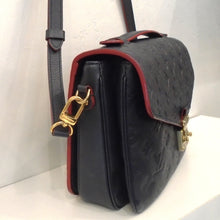 Load image into Gallery viewer, Louis Vuitton Vintage Navy Metis Burgundy Trimmed Pochette
