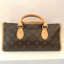 Load image into Gallery viewer, This Louis Vuitton Vintage Monogram Popincourt has light camel trim which includes the double carrying handles. The interior of this bag is camel.
