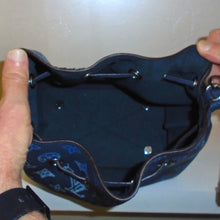 Load image into Gallery viewer, Louis Vuitton Vintage Navy Bella Bucket Bag
