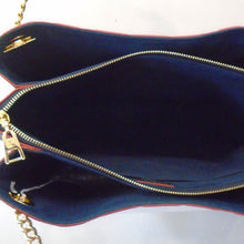 Load image into Gallery viewer, Louis Vuitton Vintage Navy Empreinte Leather Surene MM Tote
