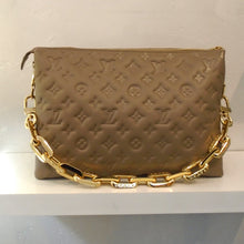 Load image into Gallery viewer, Louis Vuitton Vintage Lambskin Taupe Coussin MM
