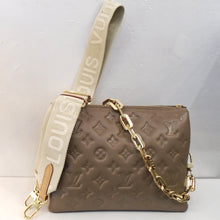 Load image into Gallery viewer, Louis Vuitton Vintage Lambskin Embossed Monogram Coussin PM
