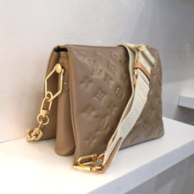 Load image into Gallery viewer, Louis Vuitton Vintage Lambskin Embossed Monogram Coussin PM
