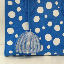 Load image into Gallery viewer, Louis Vuitton Vintage x Yayoi Kusama Blue Empreinte Leather On The Go PM
