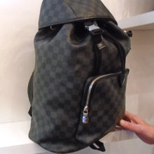 Load image into Gallery viewer, Louis Vuitton Vintage Zack Backpack Black Graphite Ebene
