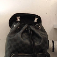 Load image into Gallery viewer, Louis Vuitton Vintage Zack Backpack Black Graphite Ebene
