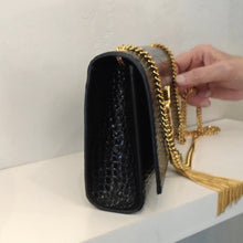 Load image into Gallery viewer, YSL Crocodile Embossed Leather &quot;Kate&quot;
