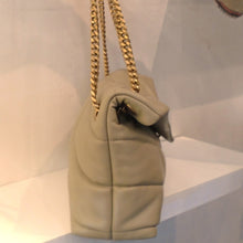 Load image into Gallery viewer, YSL Small Beige Puffer Napa Lambskin/Chevron
