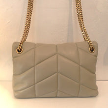 Load image into Gallery viewer, YSL Small Beige Puffer Napa Lambskin/Chevron
