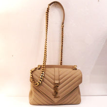 Load image into Gallery viewer, YSL Taupe Medium College Bag
