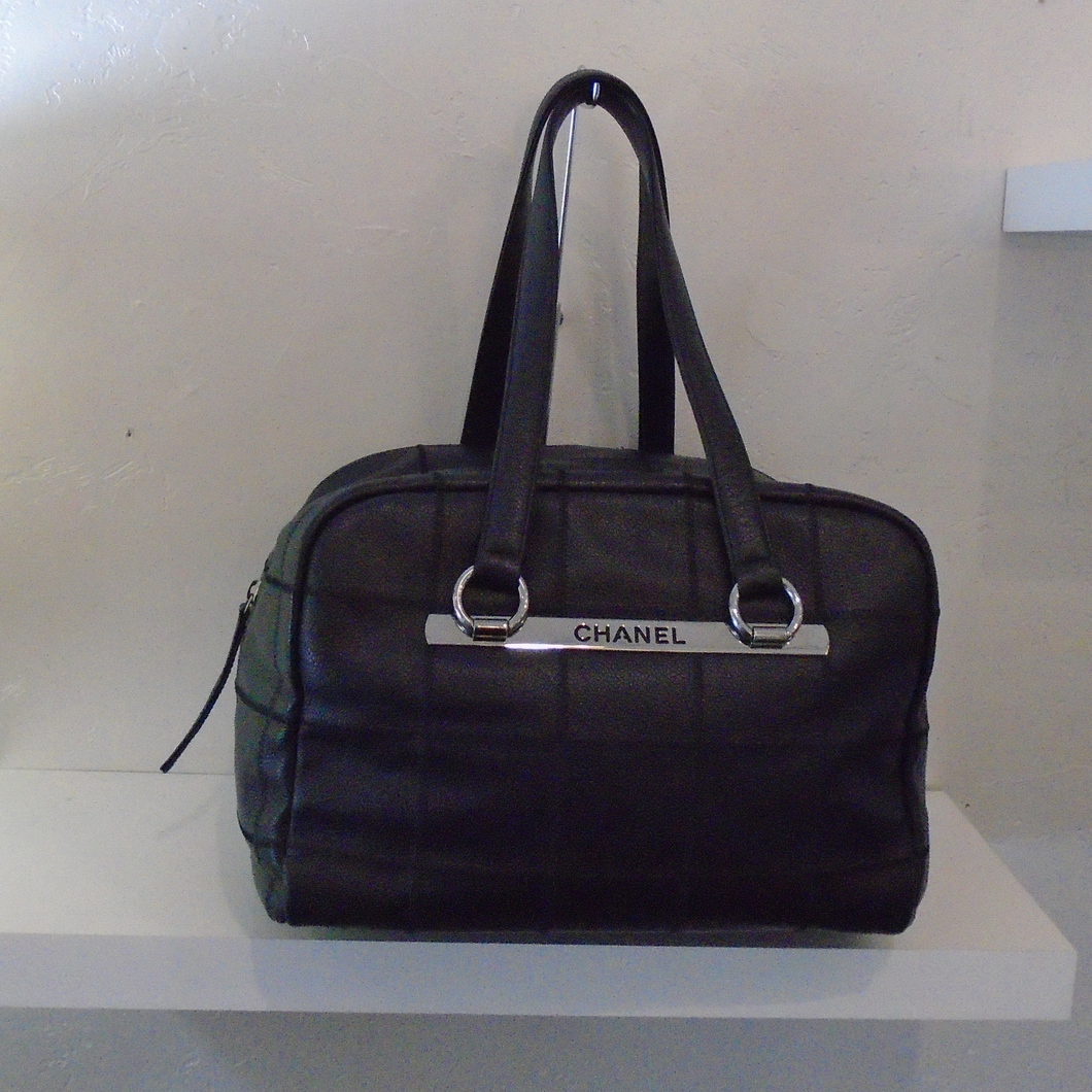 Chanel Vintage Black Chocolate Shoulder Bag