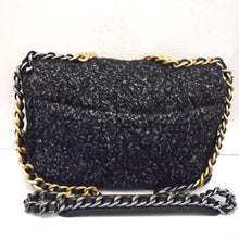 Load image into Gallery viewer, Chanel Vintage Black/Blue Charcoal Boucle
