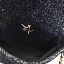 Load image into Gallery viewer, Chanel Vintage Black/Blue Charcoal Boucle
