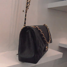 Load image into Gallery viewer, Chanel Vintage Jumbo Black Caviar Double Flap
