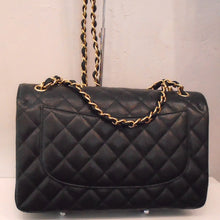 Load image into Gallery viewer, Chanel Vintage Jumbo Black Caviar Double Flap
